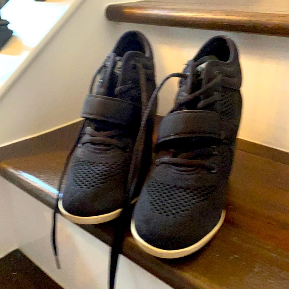 Ash black wedge sneaker.  Size 39